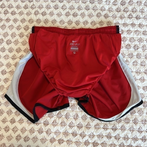Nike Dri-Fit Tempo Red White Black Running Athletic Shorts Size XS - Picture 5 of 10